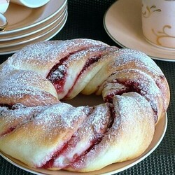 вкусные клюквенные веночки