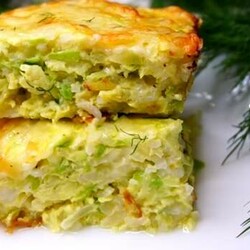 Отменная запеканка из риса, сыра и кабачков - Вкусные рецепты - медиаплатформа МирТесен