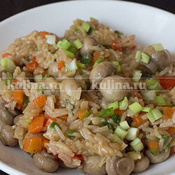 Рис с грибами