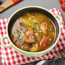 Куриный суп "Жареный" - пошаговый рецепт с фото на Повар.ру