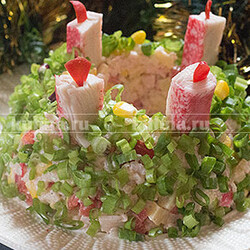 Салат Новогодний венок