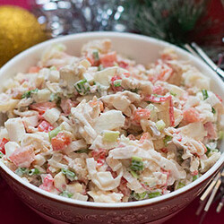 Салат "Крабовое наслаждение" – рецепт приготовления с фото от Kulina.Ru
