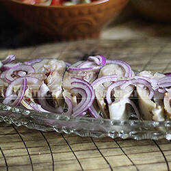 Малосольная скумбрия по-одесски