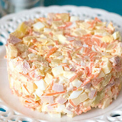 Салат из ветчины с морковью по-корейски