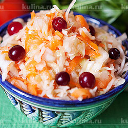 Квашеная капуста с клюквой – рецепт приготовления с фото от Kulina.Ru