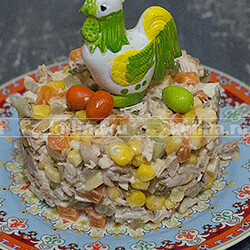 Салат Золотой петушок