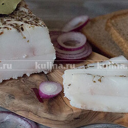 Сало с чесноком: фирменный рецепт