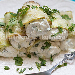 Рулетики из кабачков