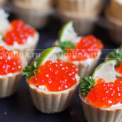 Тарталетки с икрой. Самая красивая закуска на новогодний стол
