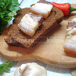 Вареное сало