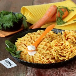 Морковные вафли