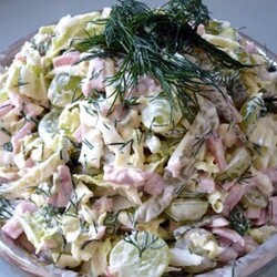 Салат Легкий, полуфабрикат кулинарный (ТК0850) технологическая карта