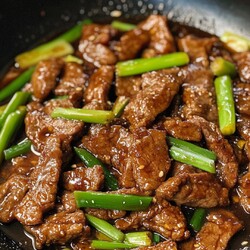 Easy Mongolian Beef with Garlic Ginger Sauce