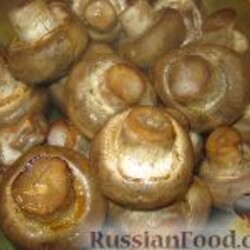 Рецепт: Шампиньоны запеченные на RussianFood.com