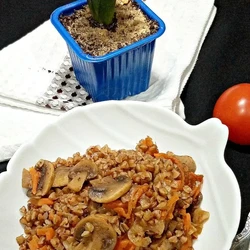 Гречка с шампиньонами и морковью в мультиварке рецепт с фото пошаговый от Марина Юрчук (Рудь) - Овкусе.ру