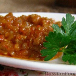 Рецепт: Баклажанная икра на RussianFood.com