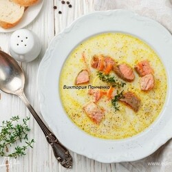 Сливочный суп из лосося лохикейто