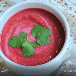 Суп со сладким перцем и свеклой ("Холодные супы")