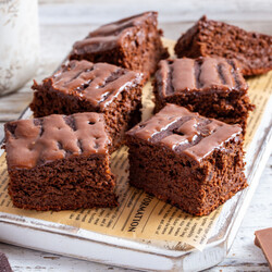 ПП брауни на сковороде — рецепт с фото