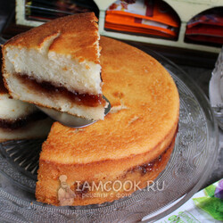 Манник с начинкой (из джема) — рецепт с фото