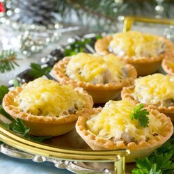 Жюльен в тарталетках: со сливками