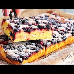 Творожный ПИРОГ с ягодами