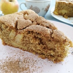 Безглютеновый пирог из рисовой муки с яблоками — рецепт с фото