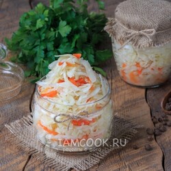 Квашеная капуста в банке — рецепт с фото