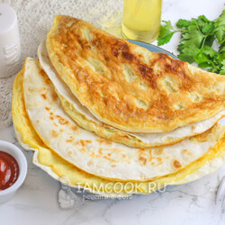 Омлет с тортильей — рецепт с фото