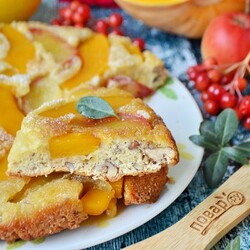 Тарт татен с тыквой и яблоком