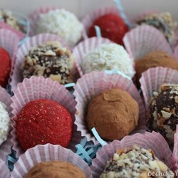 Трюфеля с белым шоколадом и сыром гаргонзола или с дор блю