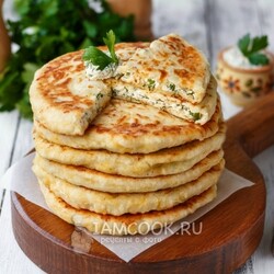 Сырные лепёшки с начинкой