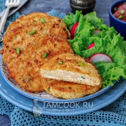 Куриные биточки из фарша