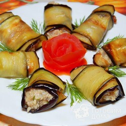 Рулетики из баклажанов по-грузински - пошаговый рецепт с фото на Готовим дома