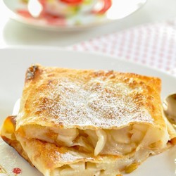 Хрустящие "конвертики" из лаваша с фруктами - пошаговый рецепт с фото на Готовим дома