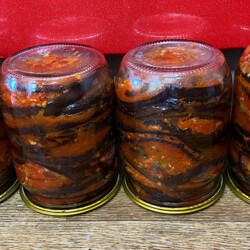 Моя любимая закуска из баклажанов на зиму