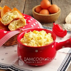Начинка для пирожков с рисом и яйцом — рецепт с фото