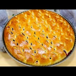 Сдобный ПИРОГ с ВИШНЁВОЙ НАЧИНКОЙ