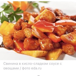 Свинина в кисло- сладком соусе