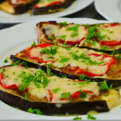 Лодочки из баклажан