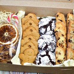КОРОБОЧКА с ПЕЧЕНЬЕМ ☆ ПОДАРОК на НОВЫЙ ГОД ☆ Имбирное, шоколадное и бискотти