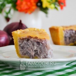 Французский луковый пирог (классический) — рецепт с фото