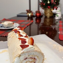 Меренговый рулет