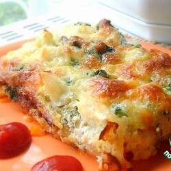 Запеканка из цветной капусты с овощами