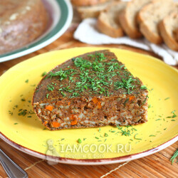 Запеканка из печени с рисом — рецепт с фото