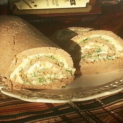 Рулет из куриной печени с сыром