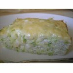 Запеканка из риса и кабачков