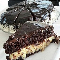 Торт Взрыв вкуса с кокосом