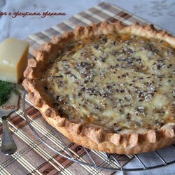 Сырный пирог с грецкими орехами