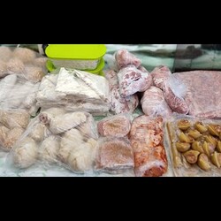 Заготовка мясных полуфабрикатов в морозилку / Preparation of semi-finished meat products